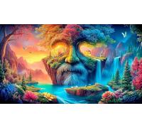 Magic-Forest Jigsaw Puzzle impossibili 1000Pcs Decorazione per la casa. Giochi di Rilassamento e Intelletto per adulti e ragazzi da 14 anni 38x52cm/1000pcs