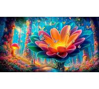 Magic-Forest Jigsaw Puzzle impossibili 1000Pcs Decorazione per la casa. Giochi di Rilassamento e Intelletto per adulti e ragazzi da 14 anni 75x50cm/1000pcs