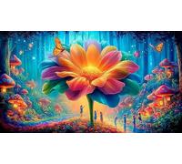 Magic-Forest Jigsaw Puzzle impossibili 1000Pcs Decorazione per la casa. Rilassamento e Intelletto per adulti e ragazzi da 14 anni 38x26cm/1000pcs