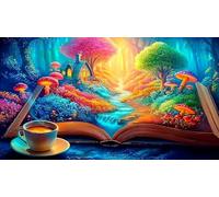 Magic-Forest Jigsaw Puzzle Impossible 1000 Pezzi Decorazione per la casa. Rilassamento e Intelletto per adulti e ragazzi da 14 anni 38x26cm/1000pcs