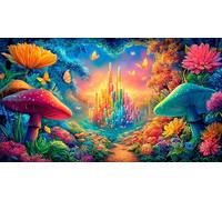 Magic-Forest Jigsaw Puzzle Impossible 1000Pcs Decorazione per la casa. Giochi di Rilassamento e Intelletto per adulti e ragazzi da 14 anni 38x52cm/1000pcs