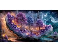 Magic-Forest Jigsaw Puzzle Impossible 1000Pcs Decorazione per la casa. Rilassamento e Intelletto per Adulti e Bambini da 12 Anni 38x26cm/1000pcs