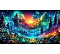 Magic-forest Puzzle impossibili 1000 Pezzi Decorazione per la casa. Giochi di Rilassamento e Intelletto per adulti e ragazzi da 14 anni 38x52cm/1000pcs