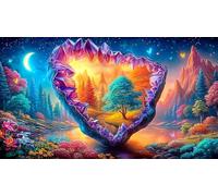 Magic-Forest Puzzle impossibili 1000 Pezzi Decorazione per la casa. Giochi di Rilassamento e Intelletto per Adulti e Bambini da 12 Anni 38x26cm/1000pcs
