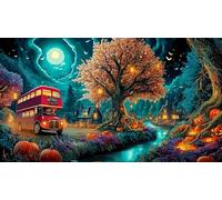 Magic-Forest Puzzle impossibili 1000 Pezzi Decorazione per la casa. Rilassamento e Intelletto per Adulti e Bambini da 12 Anni 75x50cm/1000pcs