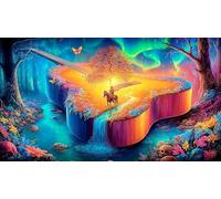 Magic-Forest Puzzle impossibili 1000 Pezzi Decorazione per la casa. Rilassamento e Intelletto per adulti e ragazzi da 14 anni 75x50cm/1000pcs