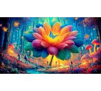 Magic-Forest Puzzle impossibili 1000 Pezzi Decorazione per la casa. Rilassamento e Intelletto per Adulti e Bambini da 12 Anni 75x50cm/1000pcs