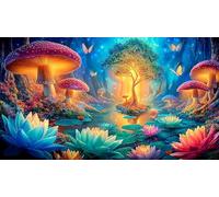 Magic-Forest Puzzle impossibili 1000 Pezzi Decorazione per la casa. Rilassamento e Intelletto per adulti e ragazzi da 14 anni 38x52cm/1000pcs