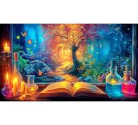 Magic-Forest Puzzle impossibili 1000 Pezzi Decorazione per la casa. Rilassamento e Intelletto per Adulti e Bambini da 12 Anni 75x50cm/1000pcs