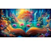 Magic-Forest Puzzle impossibili 1000Pcs Decorazione per la casa. Rilassamento e Intelletto per Adulti e Bambini da 12 Anni 75x50cm/1000pcs