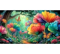 Magic-Forest Puzzle impossibili 1000Pcs Decorazione per la casa. Rilassamento e Intelletto per adulti e ragazzi da 14 anni 38x52cm/1000pcs