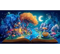 Magic-Forest Puzzle Impossible 1000 Pezzi Decorazione per la casa. Giochi di Rilassamento e Intelletto per adulti e ragazzi da 14 anni 75x50cm/1000pcs