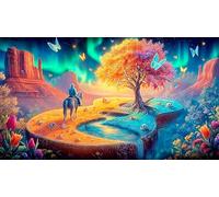 Magic-Forest Puzzle Impossible 1000 Pezzi Decorazione per la casa. Rilassamento e Intelletto per adulti e ragazzi da 14 anni 38x52cm/1000pcs