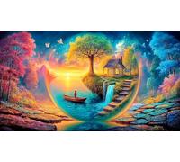 Magic-Forest Puzzle Impossible 1000 Pezzi Decorazione per la casa. Rilassamento e Intelletto per adulti e ragazzi da 14 anni 38x52cm/1000pcs