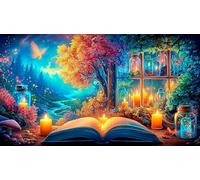 Magic-Forest Puzzle Impossible 1000 Pezzi Decorazione per la casa. Rilassamento e Intelletto per adulti e ragazzi da 14 anni 38x52cm/1000pcs