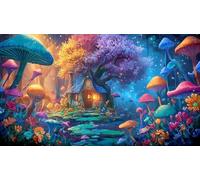 Magic-Forest Puzzle Impossible 1000Pcs Decorazione per la casa. Giochi di Rilassamento e Intelletto per adulti e ragazzi da 14 anni 75x50cm/1000pcs