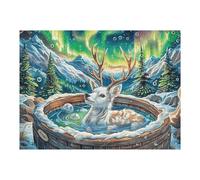 Magic Forest Wishing Pool Puzzle 500 Pezzi Rompicapo Astratto Geometrico Arte Geometrica Moderna Rompicapo Stimolante Creatività E Logica Idea Regalo 500 PCS