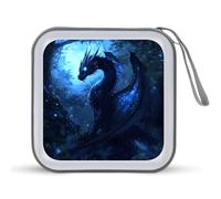 Magic Forests Dragon CD Case Holder Portable 40 Capacità DVD Wallet Storage Organizer per Auto Viaggi