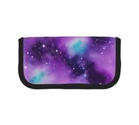 Magic Galaxy Sky Purple Cute Dot Canvas Pencil Pouch Organizzato Storage per picnic & uso quotidiano Makeup Pouch Portapenne