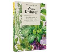 Magic Garden Seeds - Scatola di semi di erbe selvatiche con 9 varietà - erbe commestibili per insalata, tè e cucina - Idea regalo per balcone, terrazza e giardino