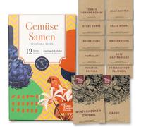 Magic Garden Seeds Set di semi di ortaggi antichi con 12 varietà | Varietà a impollinazione aperta e gustose • Per giardino, orto rialzato e balcone • Per principianti, regalo o uso personale