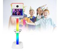 Magic Glass Photo Booth Machine per feste, controllo tramite telecomando o app, cabina fotografica automatica rotazione, eventi, feste, noleggio matrimonio
