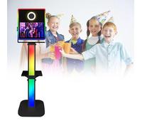 Magic Glass Photo Booth Machine per feste, controllo tramite telecomando o app, cabina fotografica automatica rotazione, eventi, feste, noleggio matrimonio