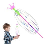 Magic Glowing Bubble Wand Spinner - Spinner Wand for Kids, Toy | Rotating Stick Interactive for Goodie Bag Stuffers Kids Adults Light Up Party Favors Birthday Christmas Halloween Carnival Festival.