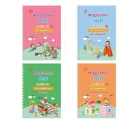 Magic Groove - Quaderno per esercizi di scrittura, riutilizzabili, con scanalature, per bambini, ufficio, imparare a scrivere i bambini all'asilo o in età prescolare