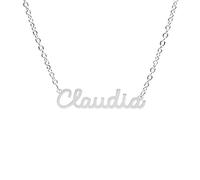 Magic In The Moonlight Collana NOME donna in acciaio 316L | ciondolo con nome personalizzato | fatte a mano, Made in Italy, ACCIAIO | CLAUDIA