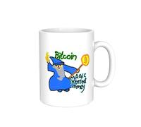 Magic Internet Money Mug - Tazza regalo perfetta per criptovaluta, tazza Bitcoin perfetta per la festa del papà, regalo per papà, compleanni, regali magici per denaro su Internet.