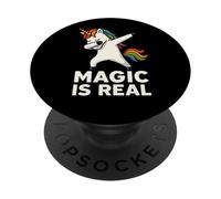 Magic Is Real Unicorn Positivity Graphics PopSockets PopGrip Adesivo
