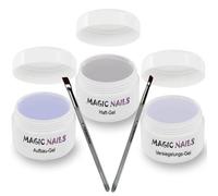 Magic Items 3er Gel Set Haft aufbau Gel sigillante 15 ML + 2 pennello