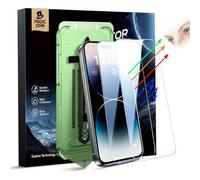 MAGIC JOHN 2 pellicole protettive per display per iPhone 14 Pro Max (6,7 pollici), luce blu Arnti, HD trasparente, per l'eliminazione della polvere, Full Screen 9H