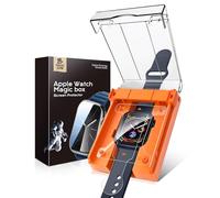 MAGIC JOHN 2 pezzi per Apple Watch4/5/6/SE 40 mm [Automatic Align Tech] pellicola protettiva flessibile in TPU per iWatch Ultra, HD trasparente, antigraffio, senza bolle, copertura completa