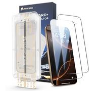 MAGIC JOHN 2 pezzi per iPhone 16 Pro per aggiornamento della protezione dello schermo (6,3 pollici), facile da installare, HD trasparente, strumento di fissaggio, compatibile con la custodia