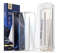 MAGIC JOHN 3rd Gen per iPhone 16 ProMax (6,9 pollici), pellicola protettiva ultra trasparente, senza bolle, con dispositivo di montaggio aggiornato