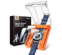 MAGIC JOHN 4 pezzi per Apple Watch Ultra 3/2/1 49 mm [Automatic Align Tech] pellicola protettiva flessibile in TPU per iWatch Ultra, HD trasparente, antigraffio, senza bolle