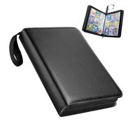 MAGIC JOHN Album per carte da collezione, 50 pagine, 900 carte, capacità di 900 carte, porta carte portatile, impermeabile, per bambini, Nero , Classico