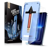 MAGIC JOHN Pellicola Vetro Temperato per iPhone 13 pro max/14 plus, Durezza 9H Vetro Temperato, Rimozione Automatica Della Polvere, Installazione Rapida, Senza Bolle, 2 Pezzi