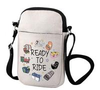Magic Kingdom WDW Epcot Theme Park Ready To Ride Borsa a tracolla WDW regalo di viaggio per principessa, Pronto a cavalcare, INCH