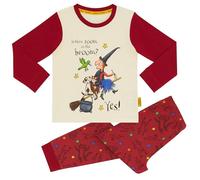 Magic Light Room on the Broom - Pigiama lungo unisex, 100% cotone, per Halloween, Lampone, 3-4 Years