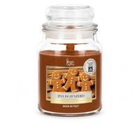 Magic Lights Candela Pan di Zenzero 510g - 90 Ore - Stoppino in Legno