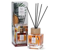 Magic Lights Diffusore Ambiente a Bastoncini 250ml - Arancio e Cannella - Profumatore Casa in Vetro con Oli Essenziali - Made in Italy - Aromaterapia Energia e Buon Umore