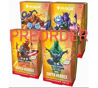 Magic Marvel 4 Mazzi Commander Collezione Foil Inglese Collector Preordine