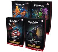 Magic Marvel Super Heroes 4 Commander Decks Italiano Mazzi Sigillati ITA