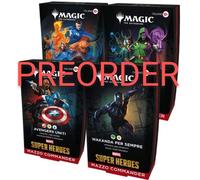 Magic Marvel Super Heroes 4 Commander Decks Italiano Mazzi Sigillati Preordine
