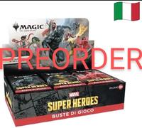 Magic Marvel Super Heroes Box Buste Gioco Sigillato 30 Bustine ITA Preordine