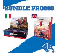 Magic Marvel's Spiderman Bundle Collector's Booster + Box Buste di Gioco ITA