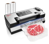 Magic Mill Macchina per sottovuoto liquido Pro, nuova tecnologia brevettata per liquidi, alimenti secchi, umidi, serratura della maniglia aggiornata, conservazione del sacchetto da 90 KPa, taglierina